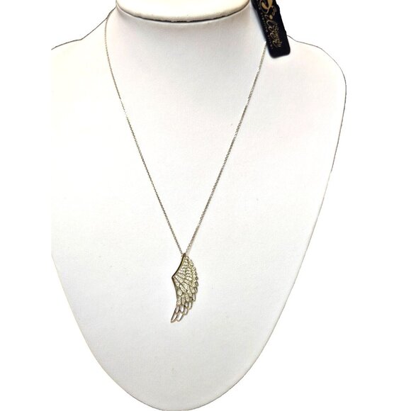 Simply Silver Sterling Angel Wing with Pave crystals new with tags in box - Picture 4 of 4